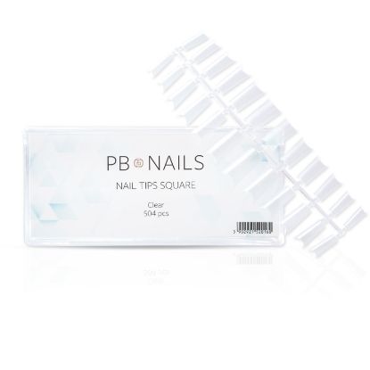 Picture of Nail Tips Square - tunnel tips 504 pcs.