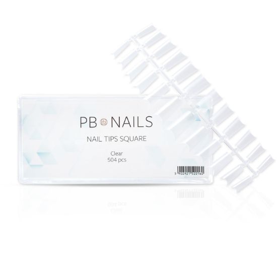 Picture of Nail Tips Square - tunnel tips 504 pcs.